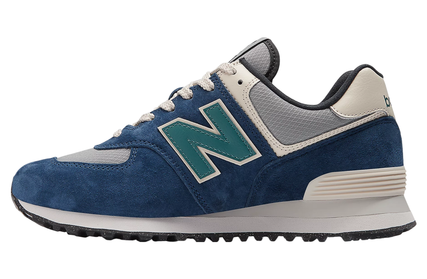 New balance 574 dark navy with marred blue best sale