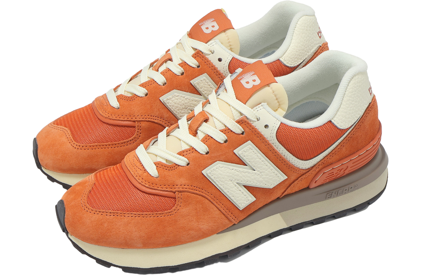 New Balance 574 Orange / Beige