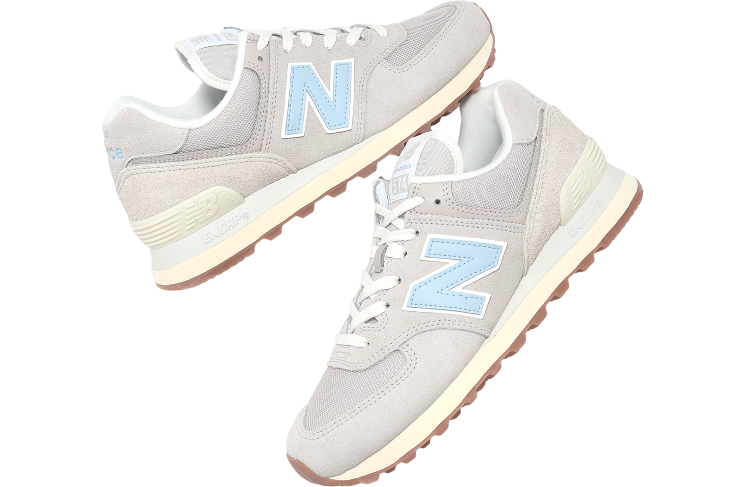 New Balance 574 WMNS Beige / Blue - Nov 2024 - WL574GQ2B