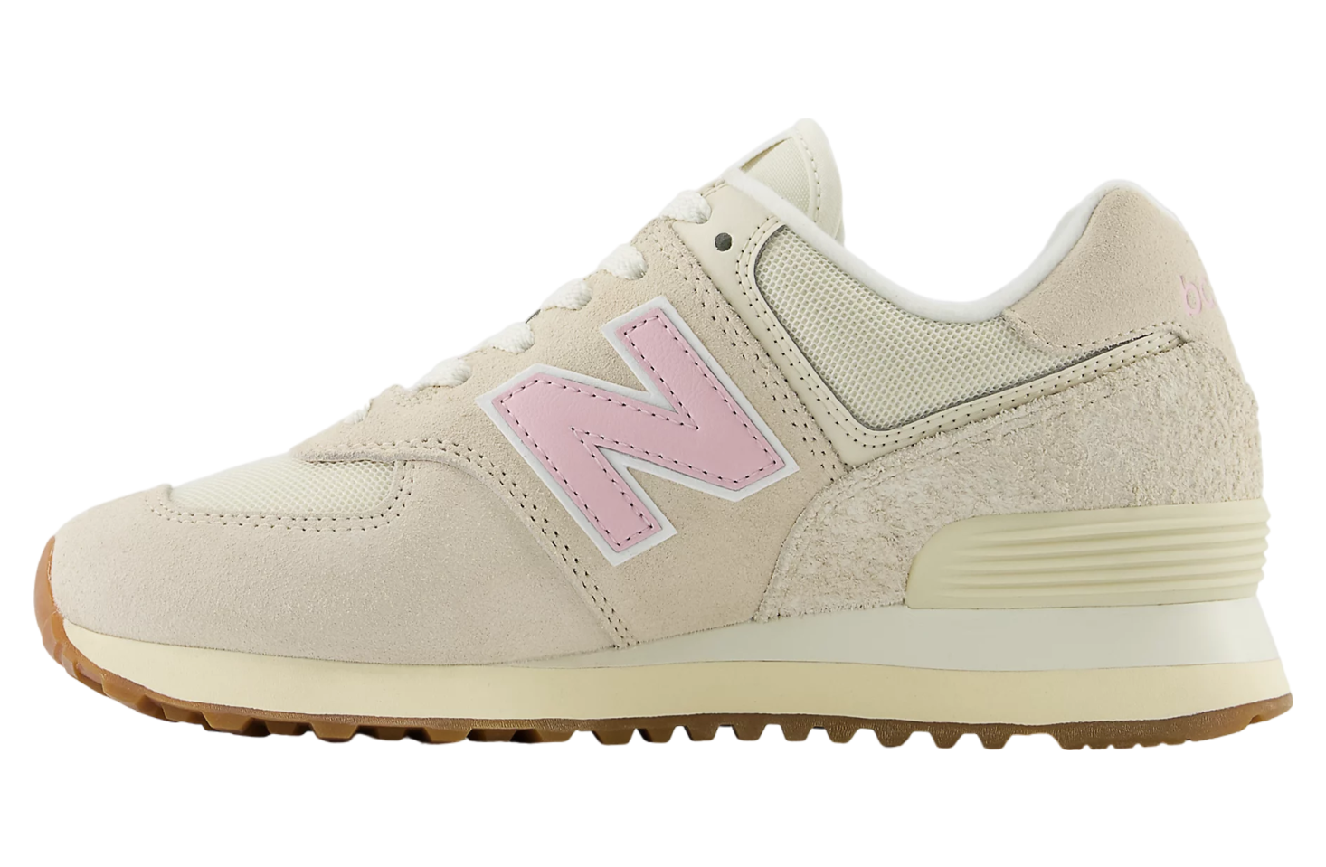 New Balance 574 WMNS Linen / Mid Century Pink / Gum