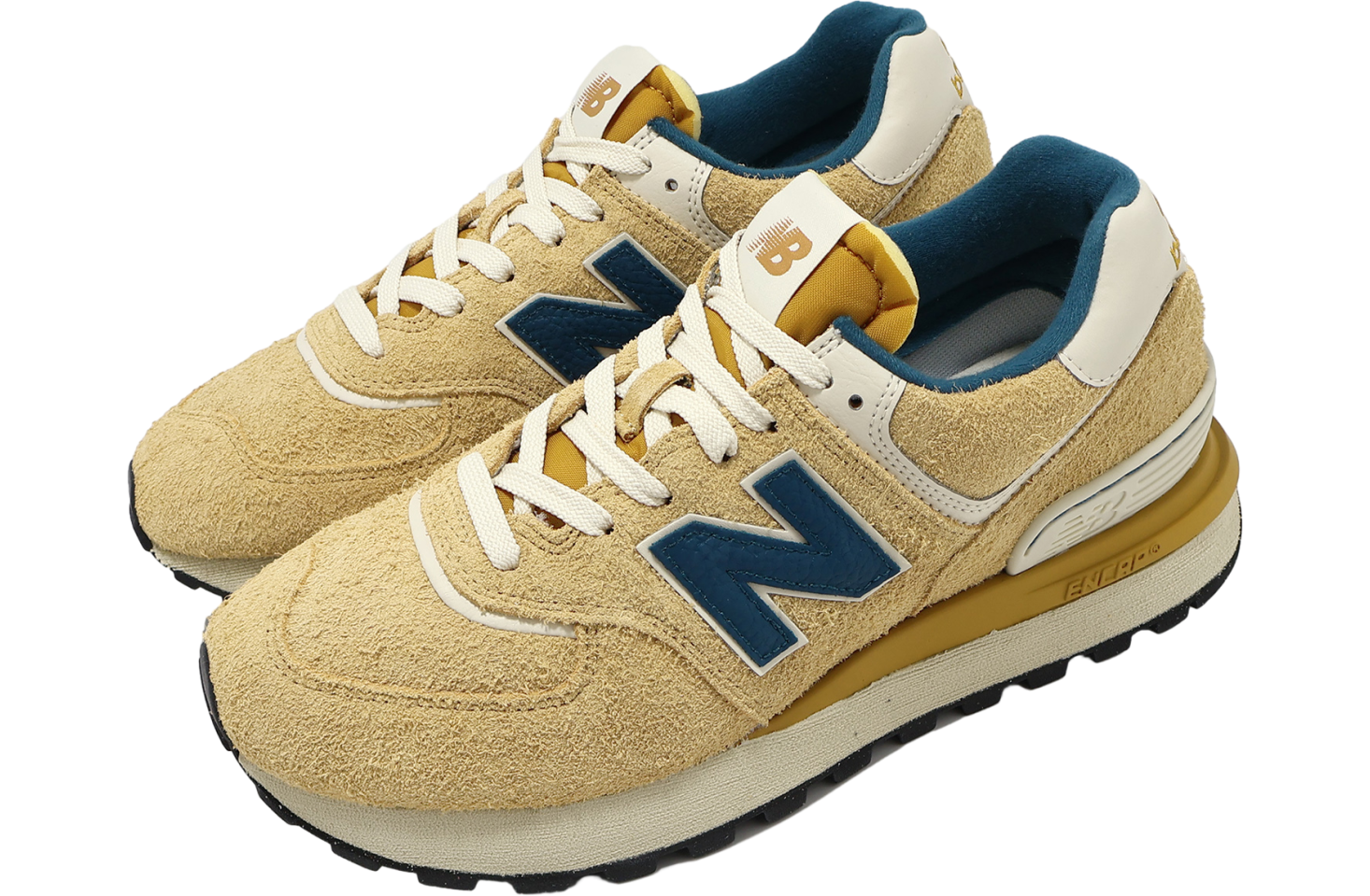New Balance 574 Yellow / Navy
