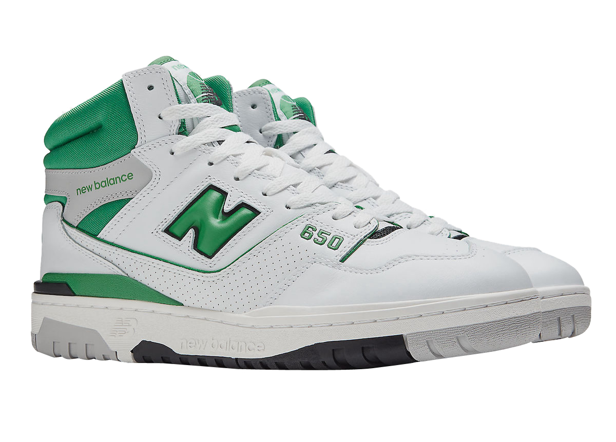 New Balance 650 White Green - Oct 2022 - BB650RWG