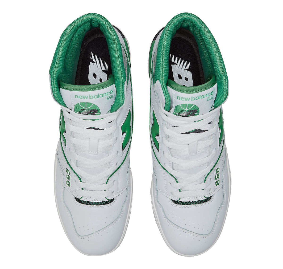 New Balance 650 White Green - Oct 2022 - BB650RWG