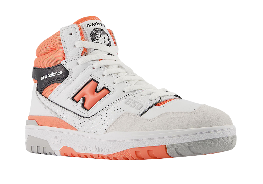 New Balance 650 White Orange