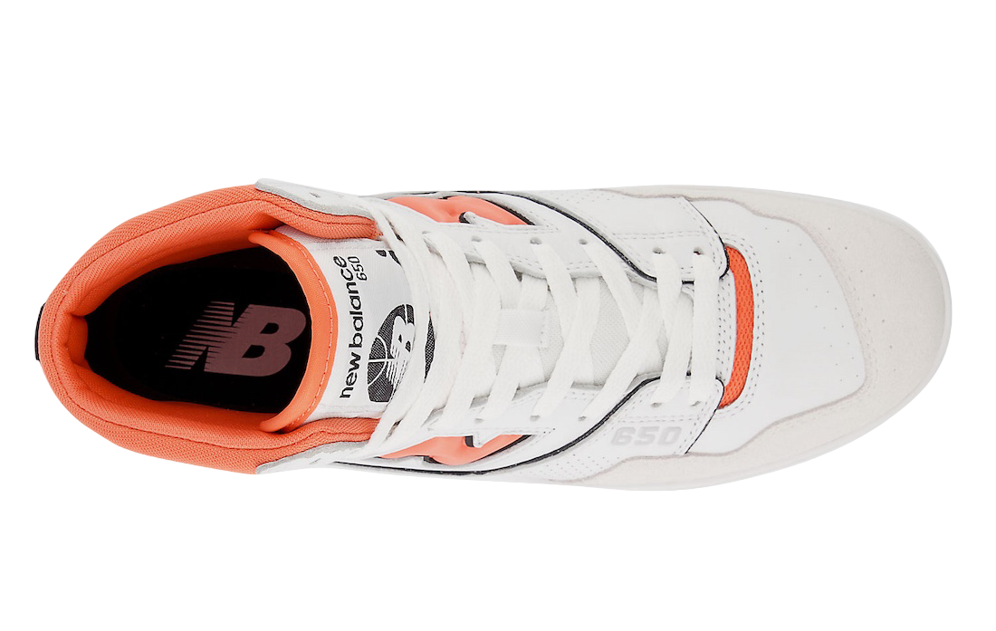 New Balance 650 White Orange