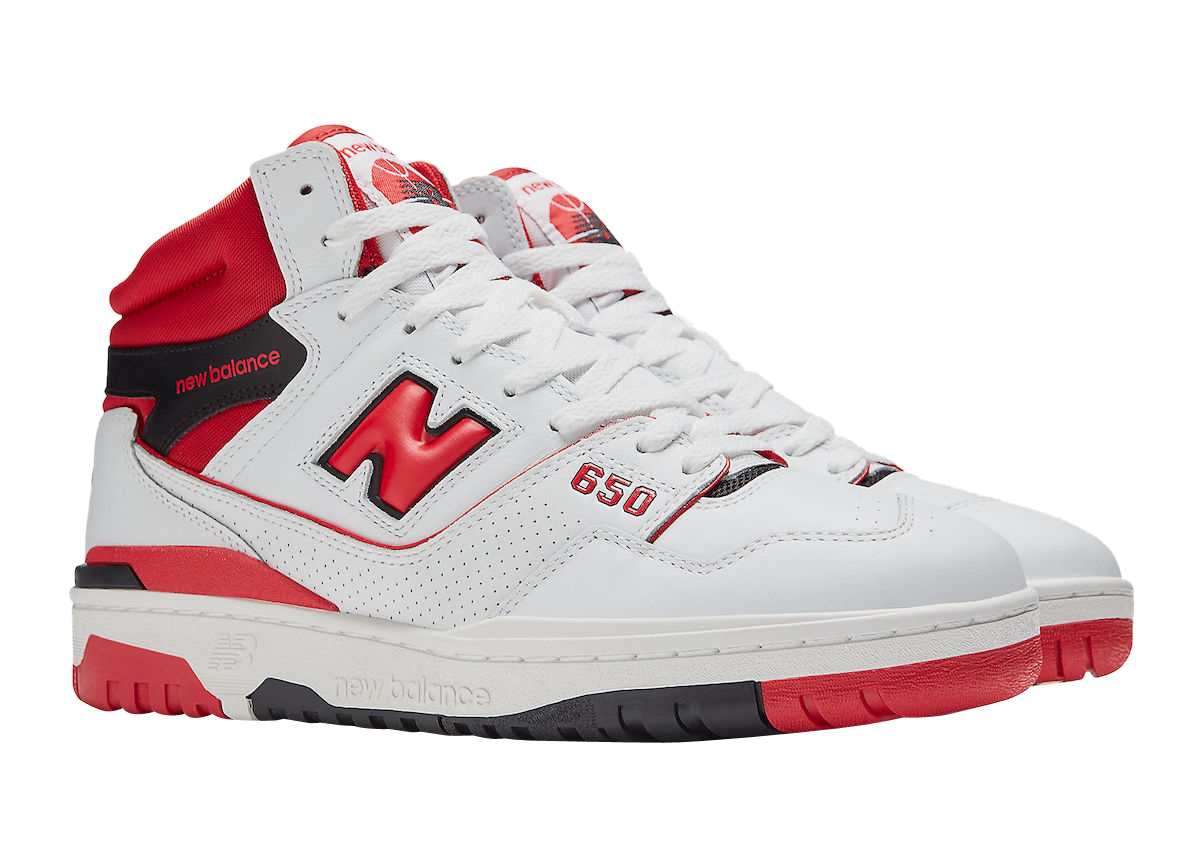 New Balance 650 White Red