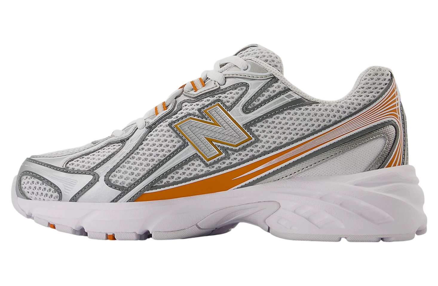 New Balance 740 White / Classic Orange