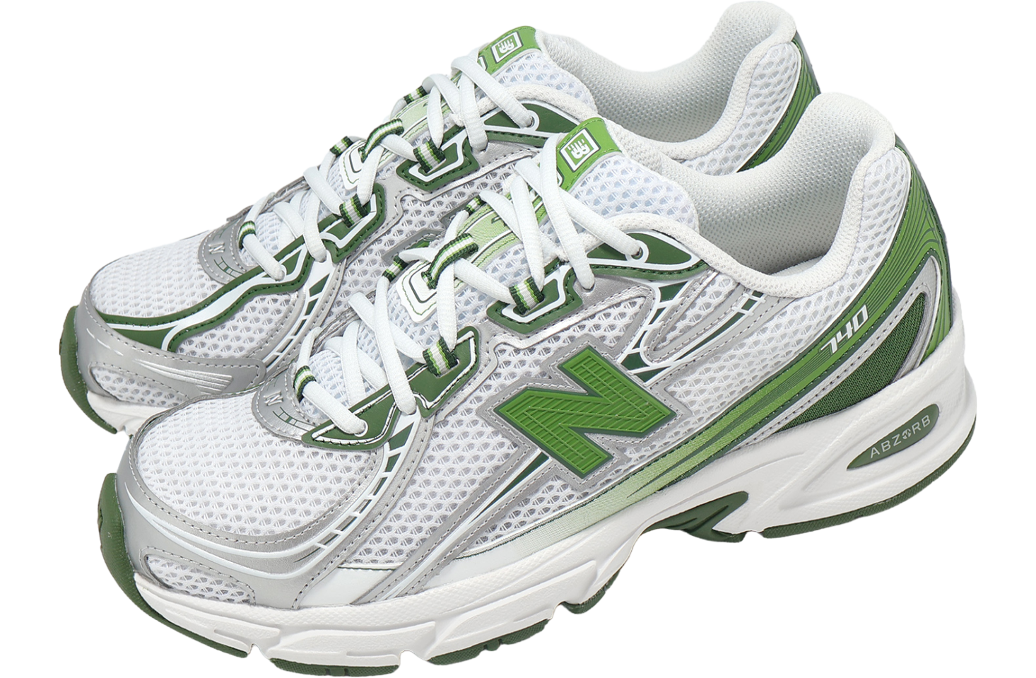 New Balance 740 White / Green / Black