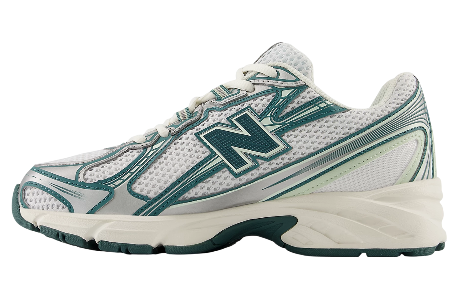 New Balance 740 White / Marsh Green