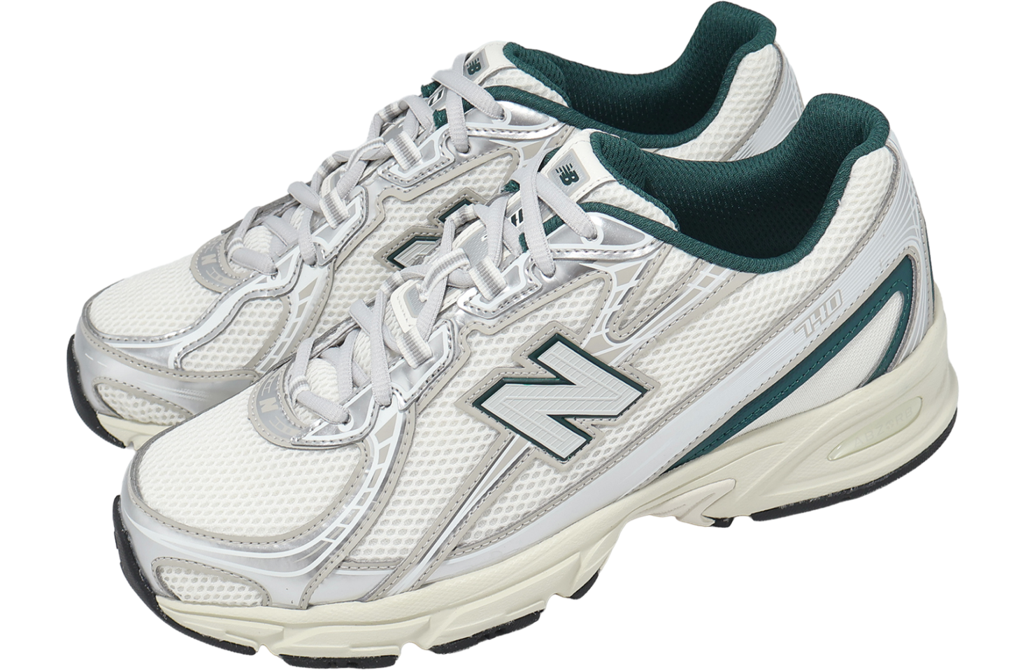 New Balance 740 White / Metallic Silver