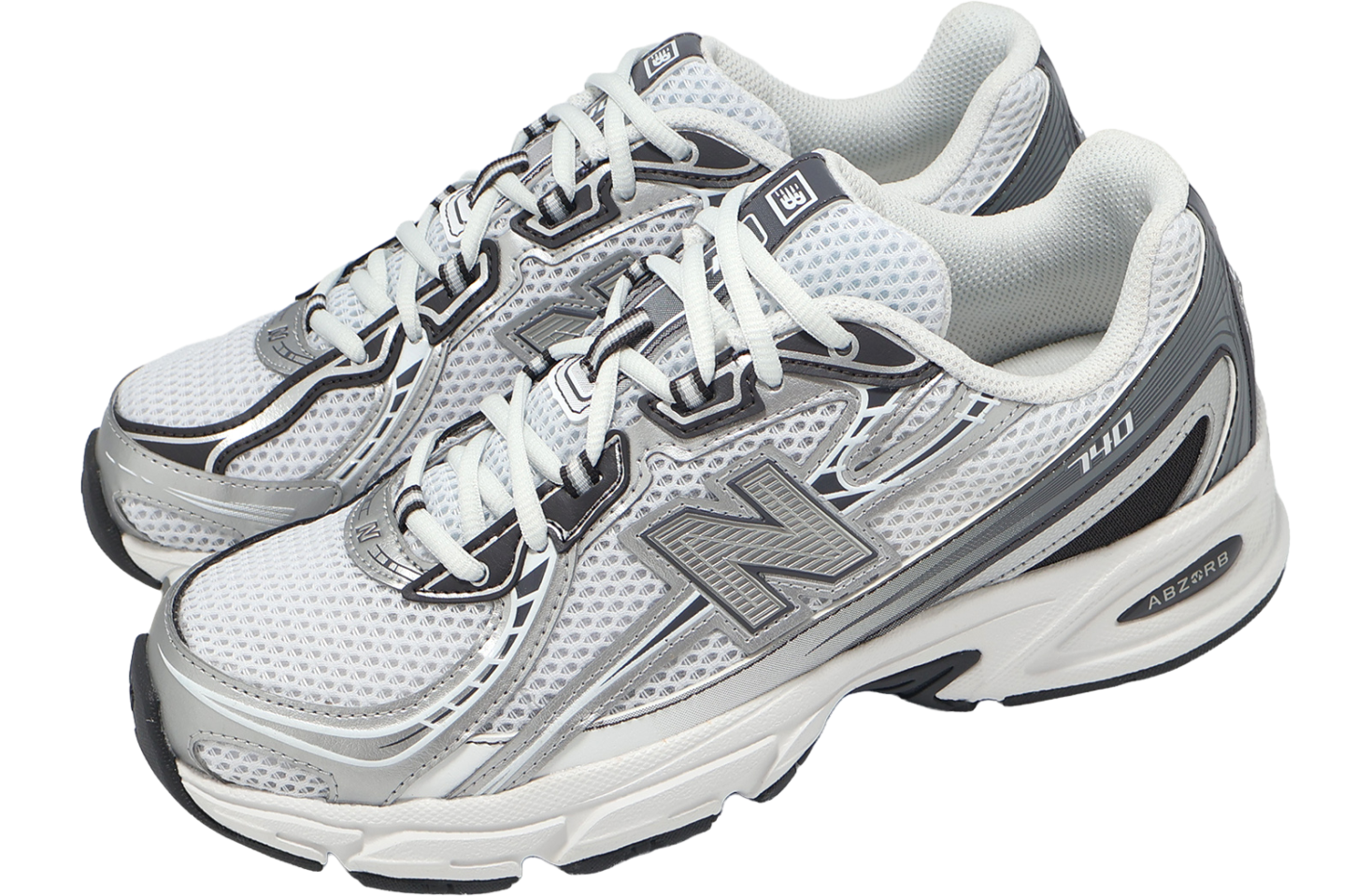 New Balance 740 White / Silver / Black