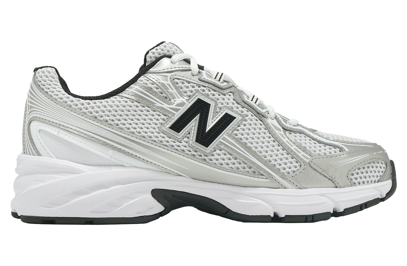 New Balance 740 White / Silver Metallic / Black