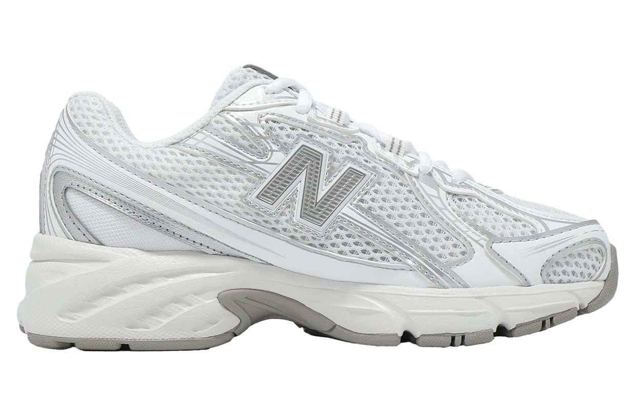 New Balance 740 Wide GS White / Silver Metallic