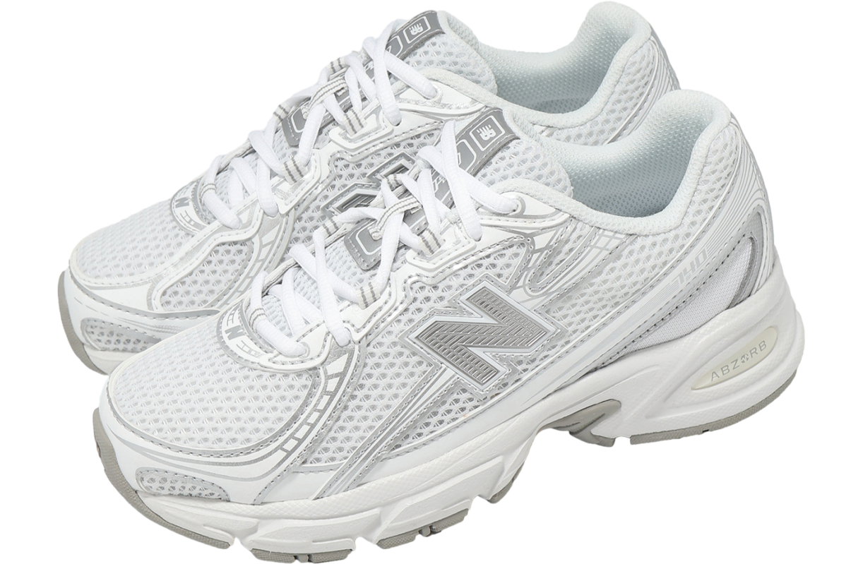 New Balance 740 Wide GS White / Silver Metallic