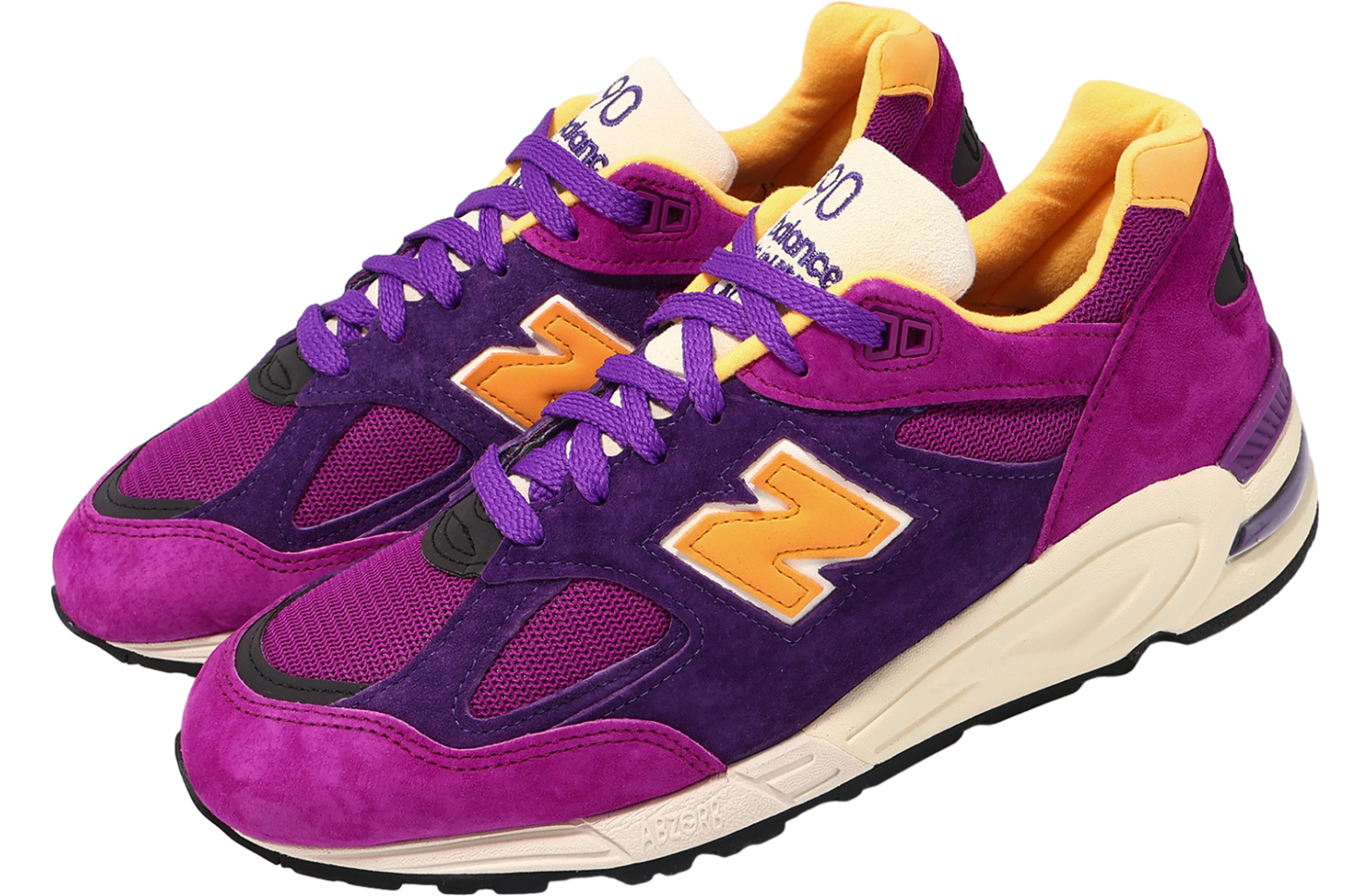 New Balance 990 V2 Purple / Yellow