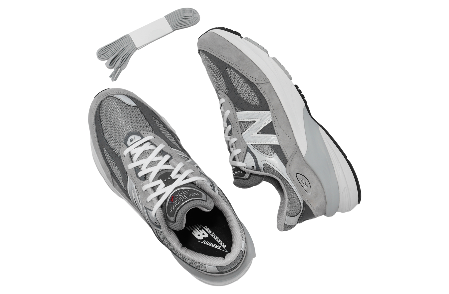New Balance 990 V6 2E Wide Grey / Metallic Silver - May 2023