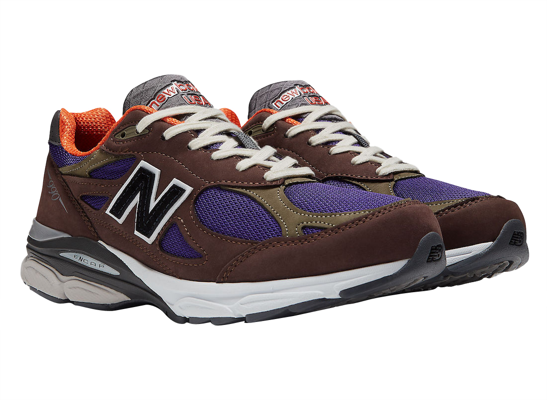 New Balance 990v3 Made in USA Brown Purple M990BR3