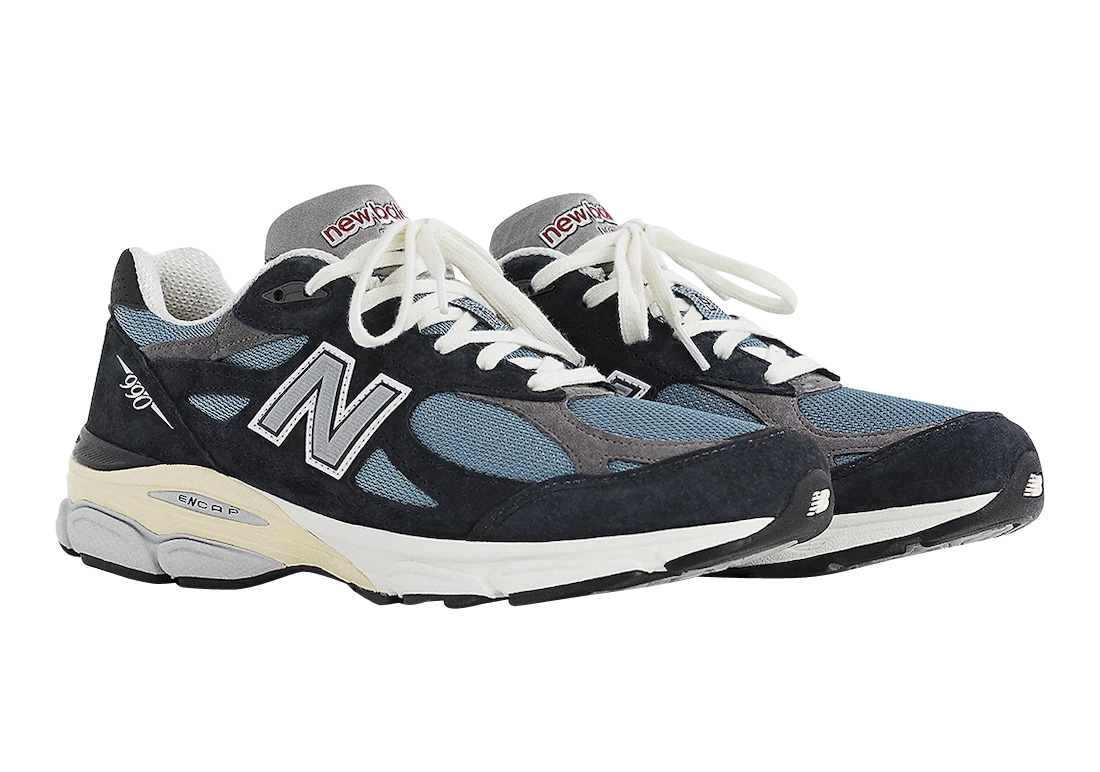 New Balance 990v3 Made in USA Navy M990TE3