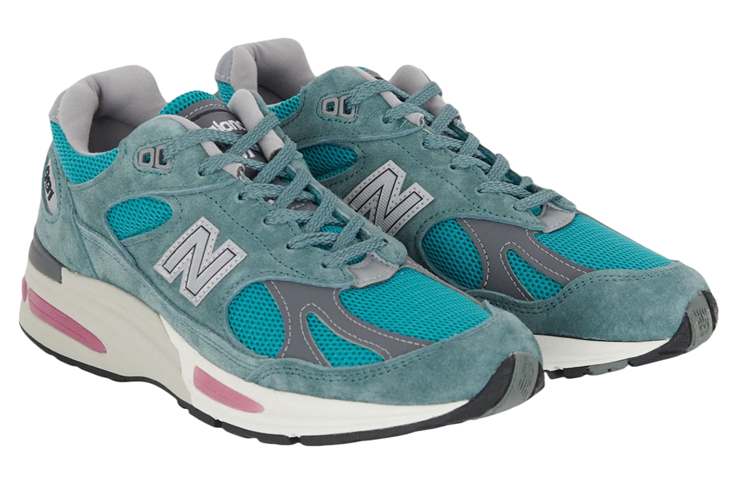 New Balance 991v2 Porcelain / Green