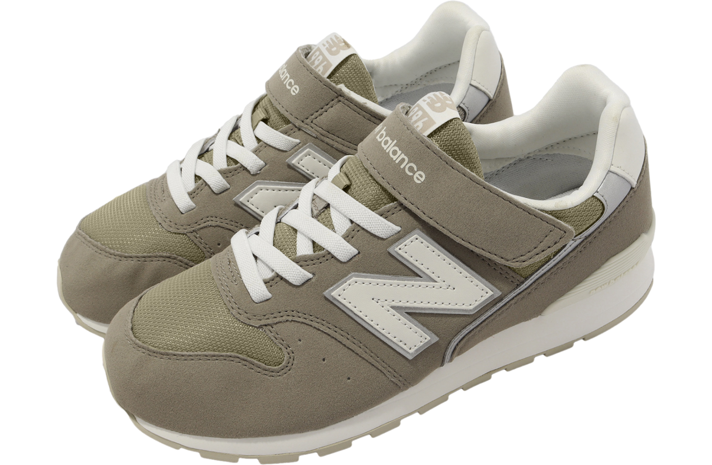 New Balance 996 Wide GS Khaki / White