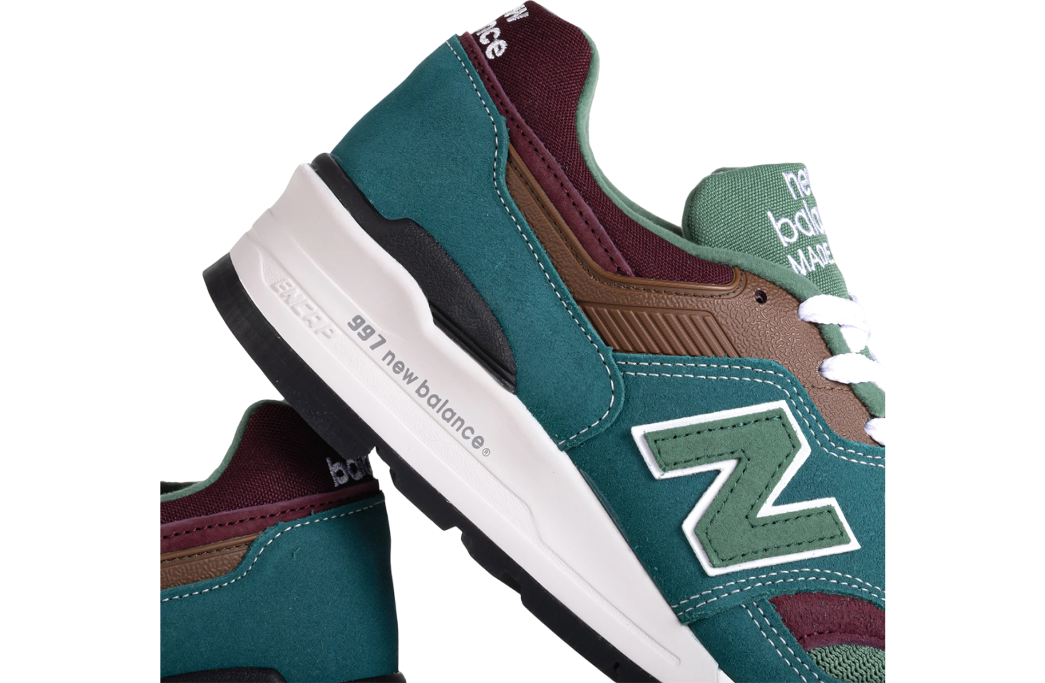 New Balance 997 Made In USA Teal / Brown