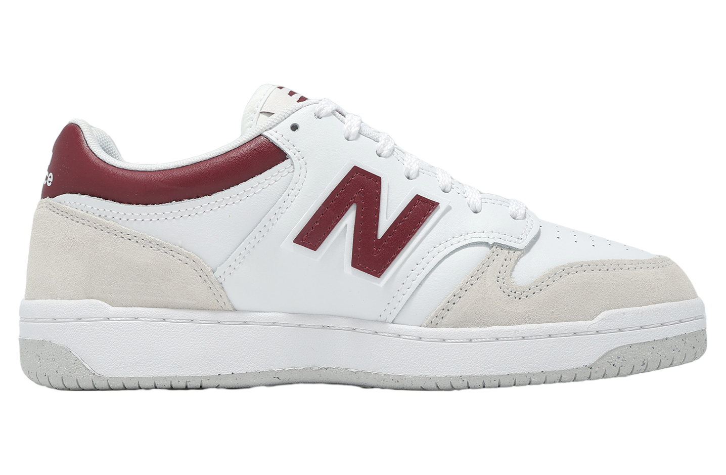 New Balance BB480 White / Burgundy