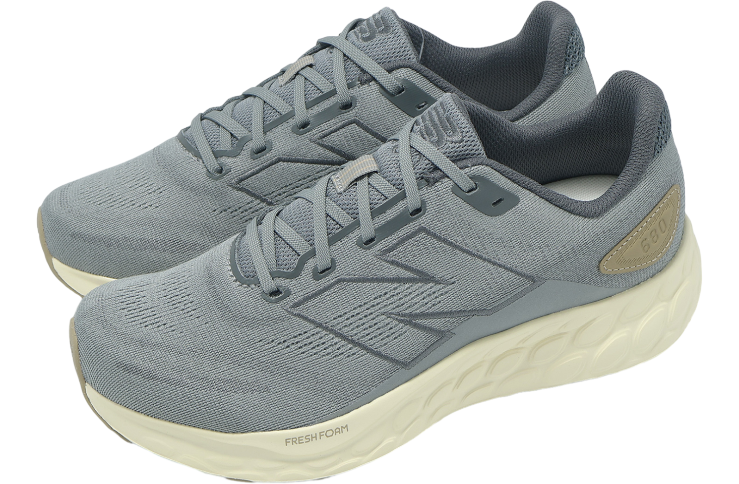 New Balance Fresh Foam 680 V8 2E Wide Grey / Beige