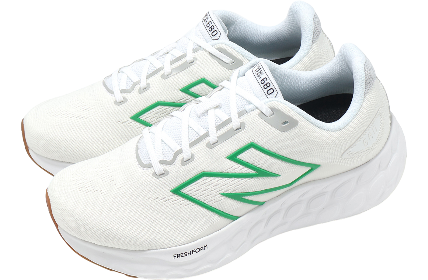 New Balance Fresh Foam 680 V8 2E Wide White / Green