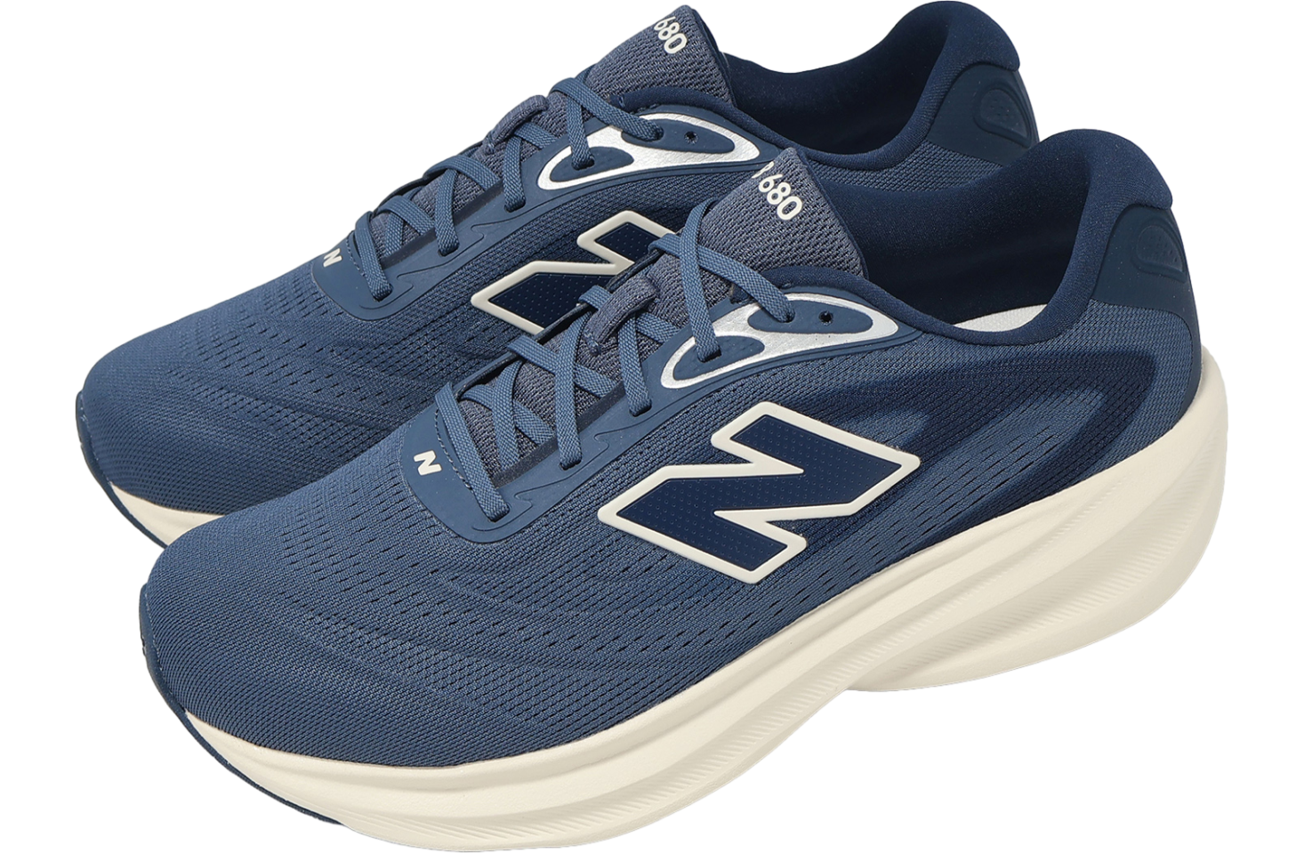 New Balance Fresh Foam 680 V9 2E Wide Navy / White