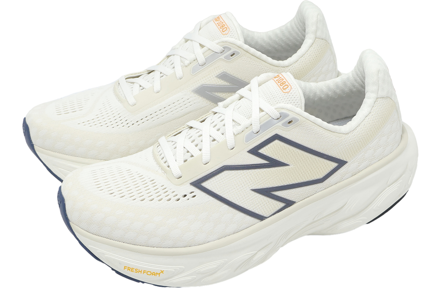 New Balance Fresh Foam X 1080 V14 2E Wide Beige / Navy