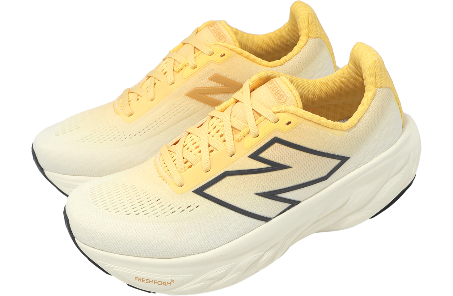 New Balance Fresh Foam X 1080 V14 2E Wide Beige / Yellow