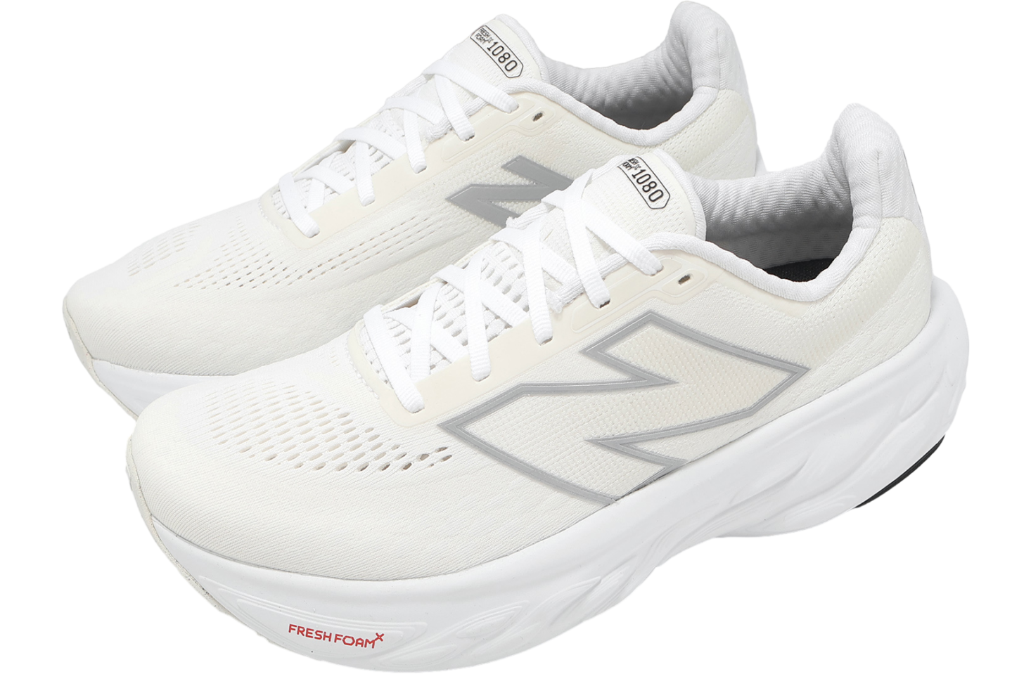 New Balance Fresh Foam X 1080 V14 2E Wide White / Silver Metallic