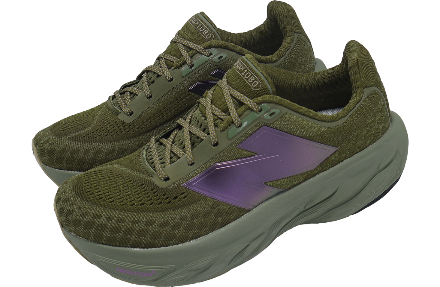 New Balance Fresh Foam X 1080 V14 2E Wide Woodland / Dark Olivine