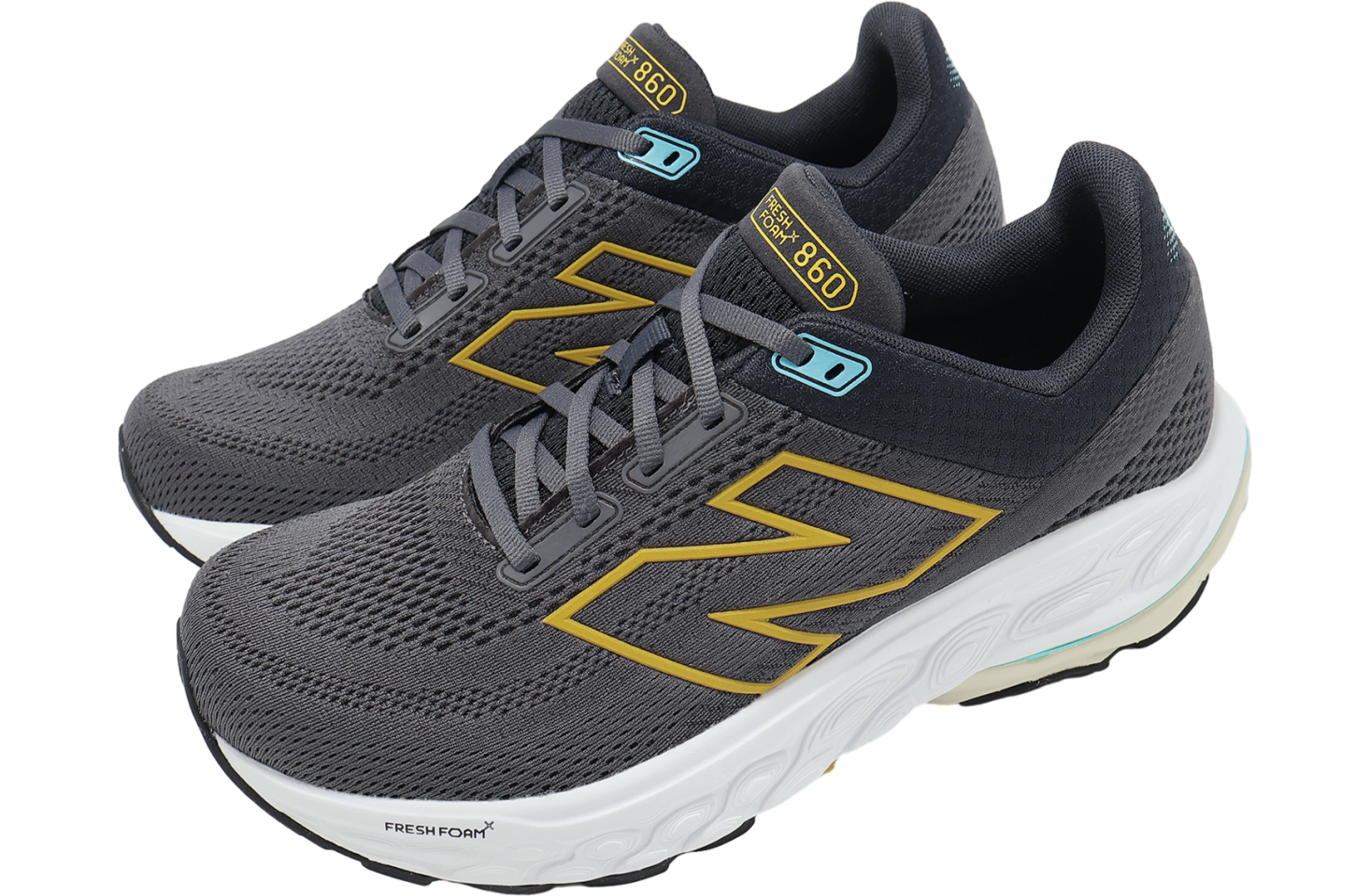 New Balance Fresh Foam X 860 V14 2E Wide Grey / Yellow - Oct