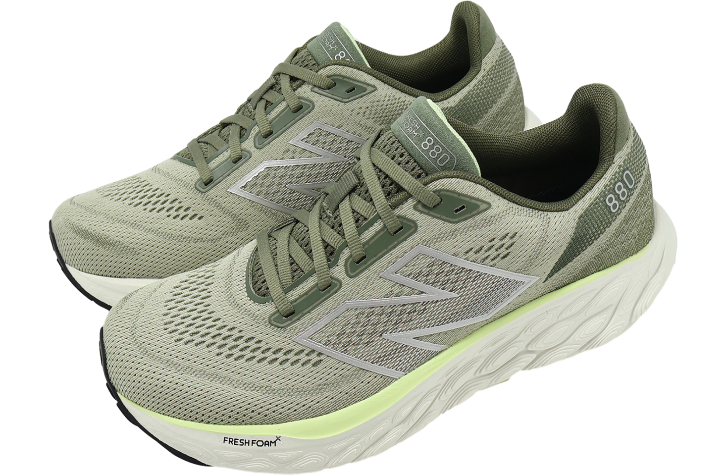 New Balance Fresh Foam X 880 V14 2E Wide Olivine / Silver