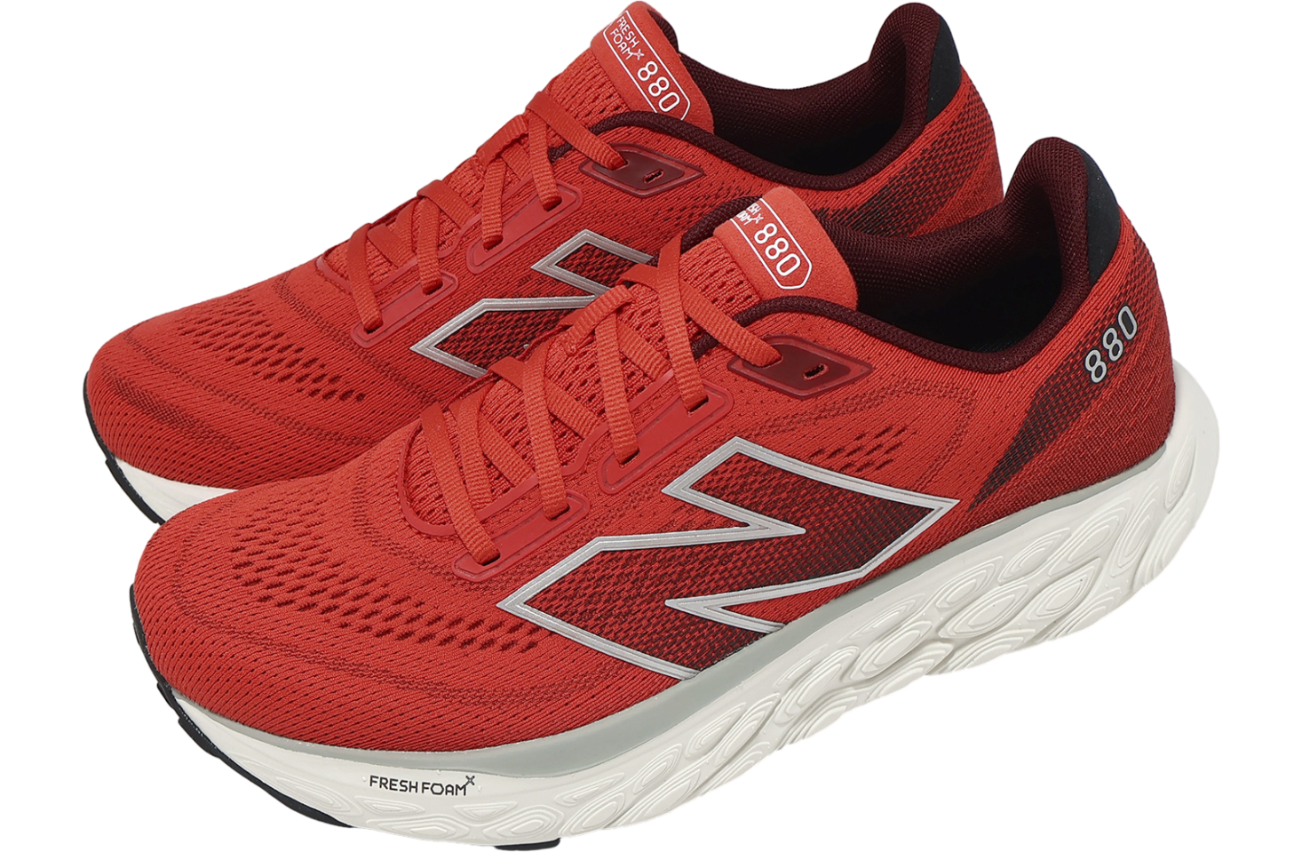 New Balance Fresh Foam X 880 V14 2E Wide Red / Beige