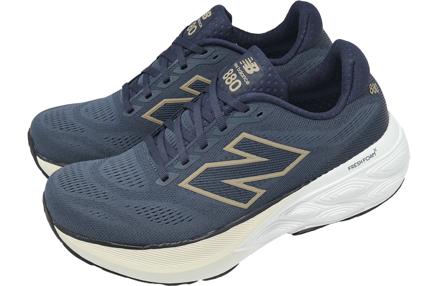 New Balance Fresh Foam X 880 V15 2E Wide Navy / Yellow