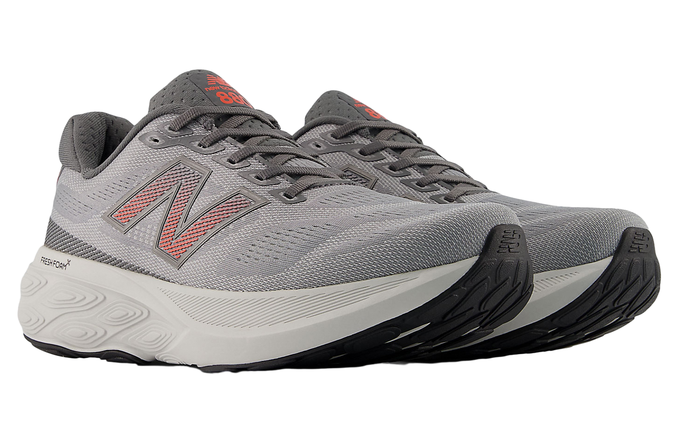 New Balance Fresh Foam X 880 V15 4E Extra Wide Slate Grey / Reflection Urgent Red