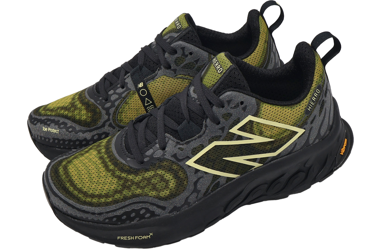 New Balance Fresh Foam X Hierro V8 2E Wide Black / Yellow