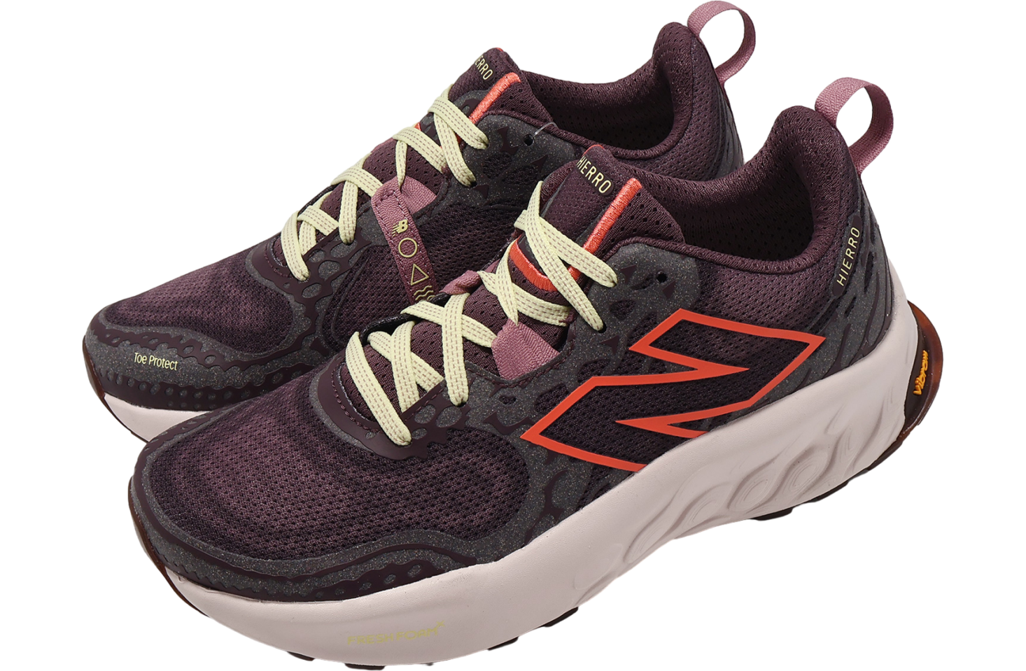 New Balance Fresh Foam X Hierro V8 D Wide WMNS Licorice With Gulf Red / Pink Granite