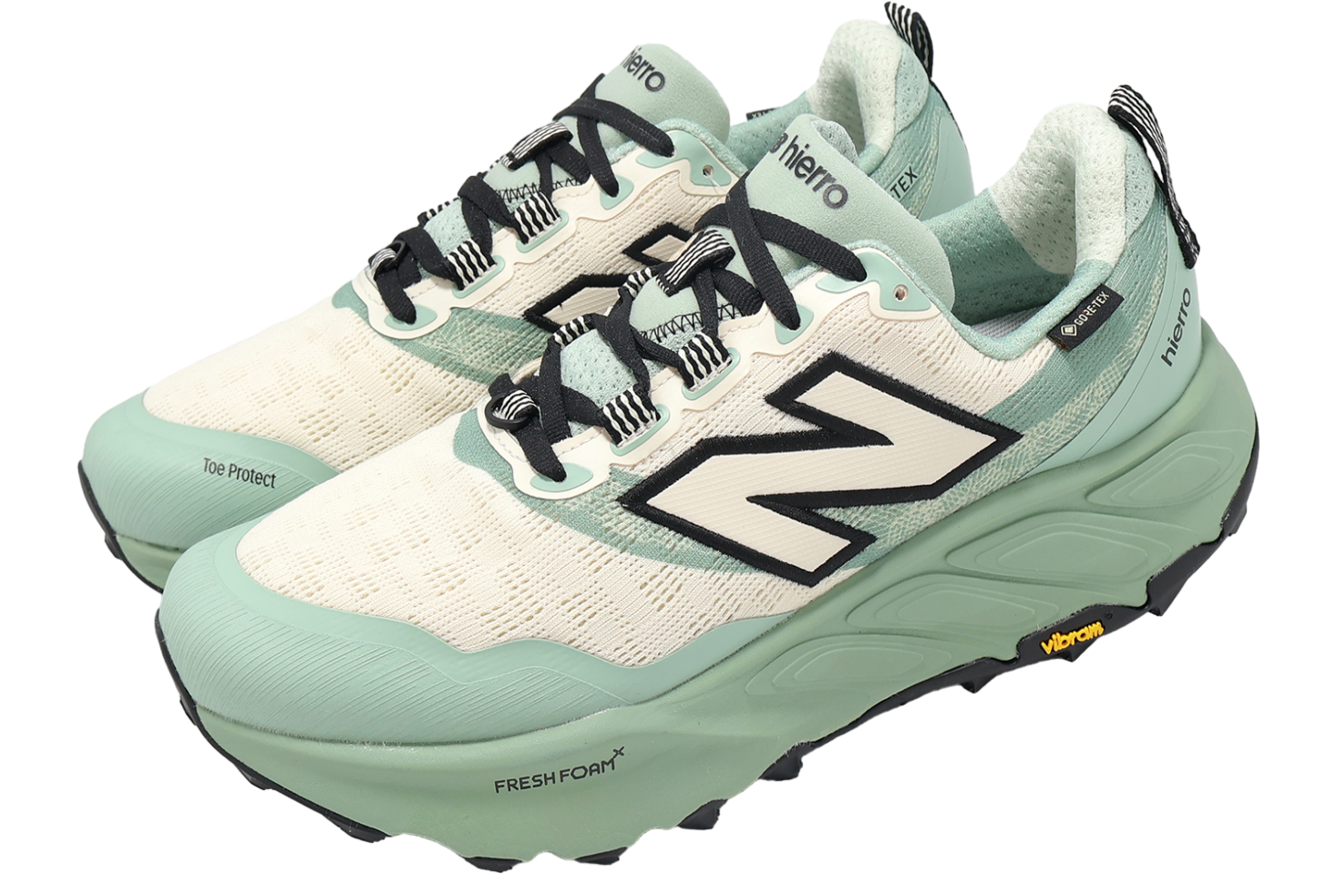 New Balance Fresh Foam X Hierro V9 2E Wide Mosaic Green / Permafrost