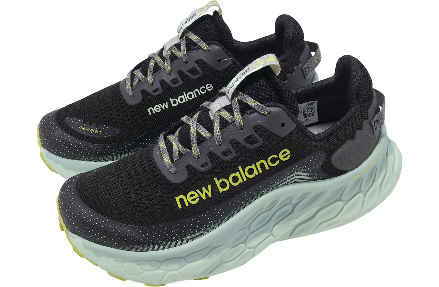 New Balance Fresh Foam X More Trail V3 2E Wide Black / Green