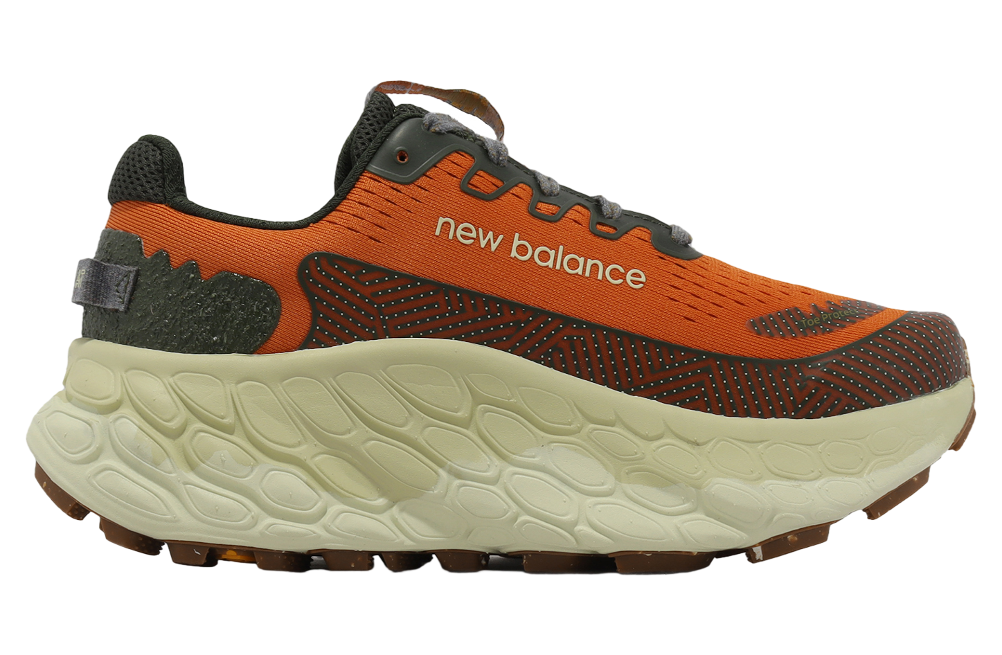 New Balance Fresh Foam X More Trail V3 2E Wide Red Pepper / Kelp Green