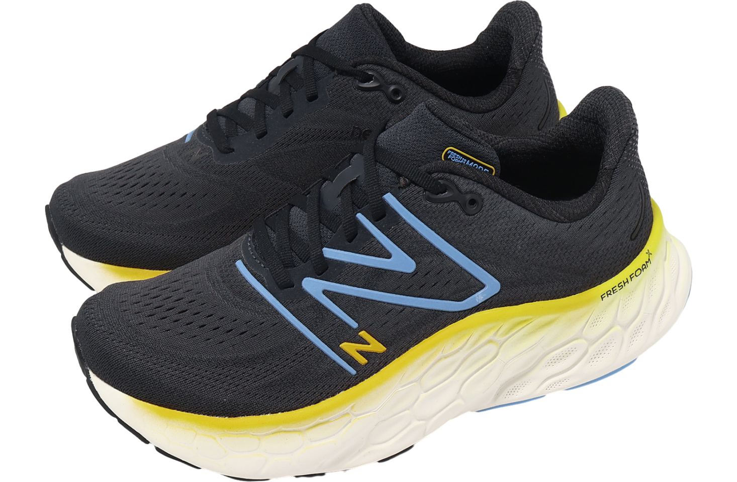 New Balance Fresh Foam X More V4 2E Wide Black / Coastal Blue