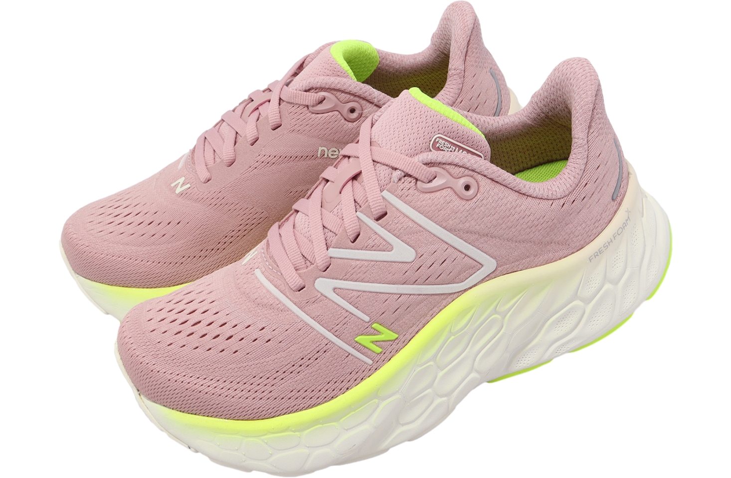 Flora - Rose 新品未開封 New Balance Fresh Foam X More V4 D Wide WMNS Pink / Yellow