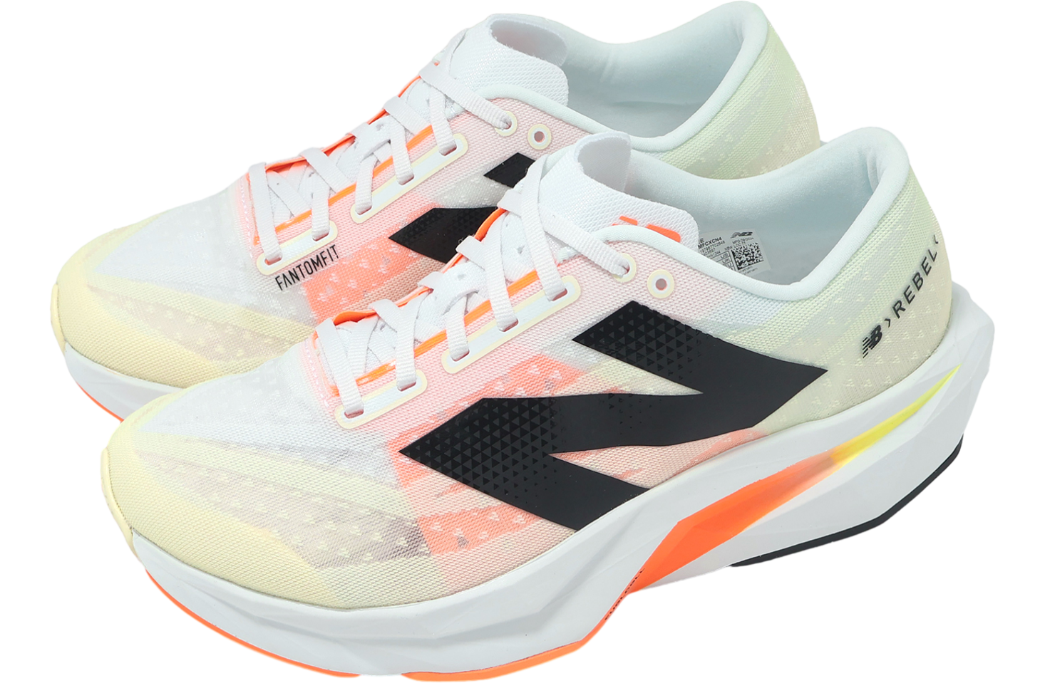 New Balance FuelCell Rebel V4 2E Wide Beige / Orange