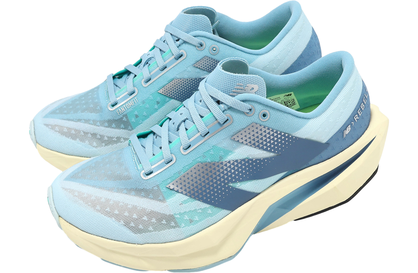 New Balance FuelCell Rebel V4 D Wide WMNS Quarry Blue / Chrome Blue