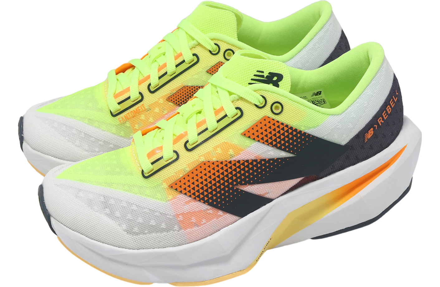 New Balance Fuelcell Rebel V4 D Wide WMNS White / Bleached Lime Glo