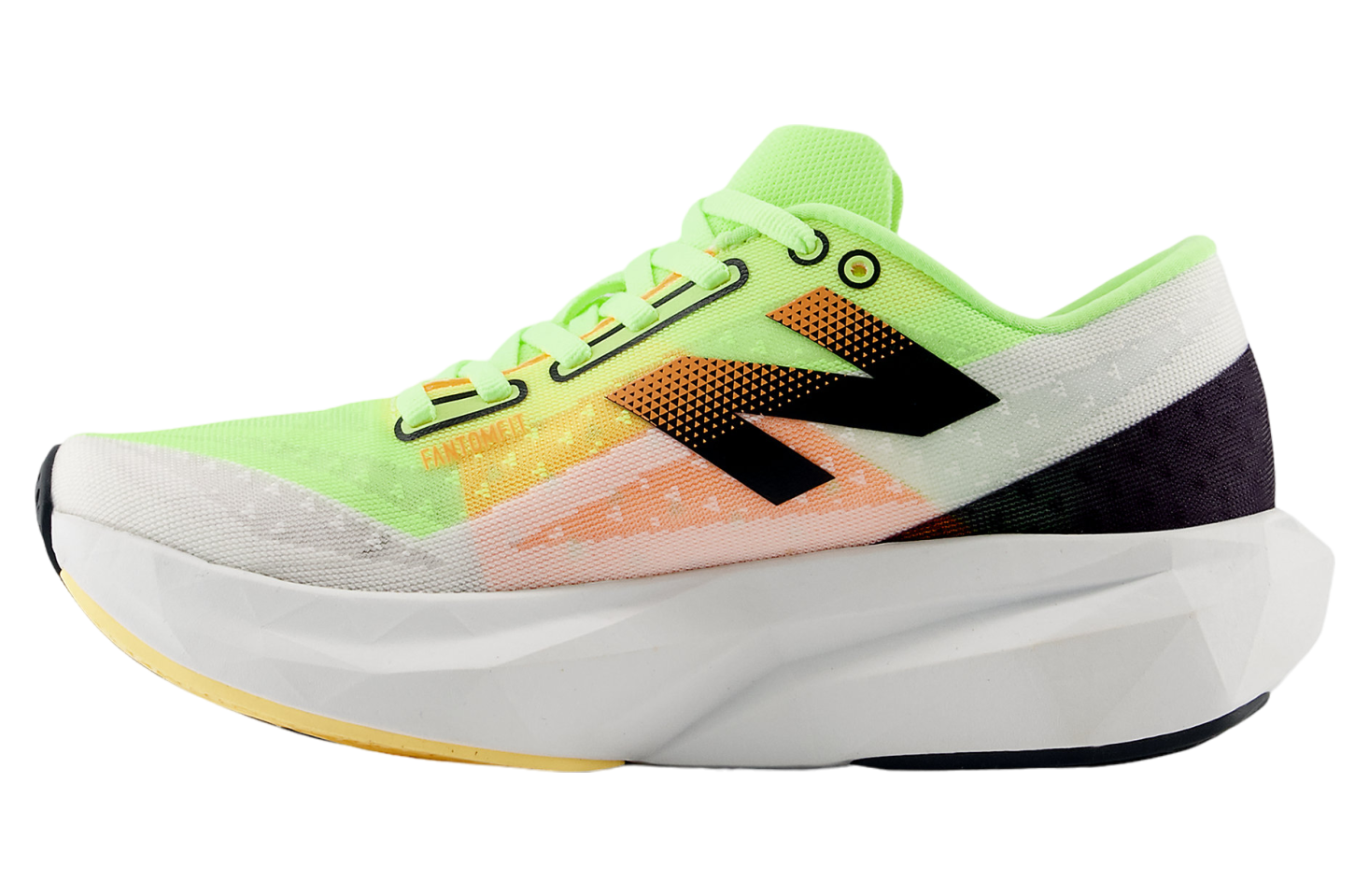 New Balance Fuelcell Rebel v4 White / Bleached Lime Glo