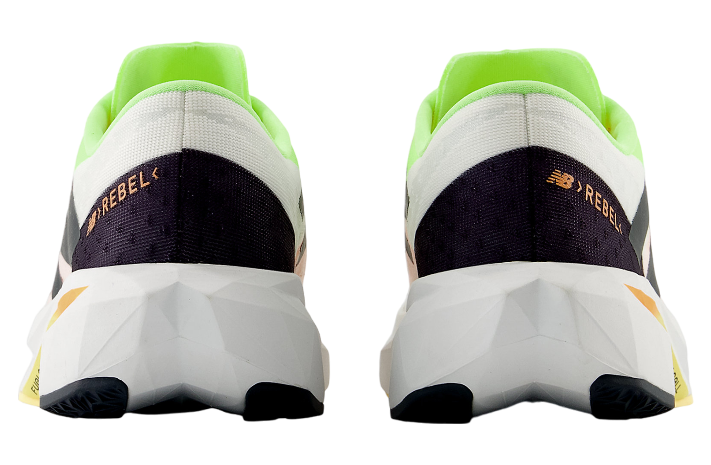 New Balance Fuelcell Rebel v4 White / Bleached Lime Glo